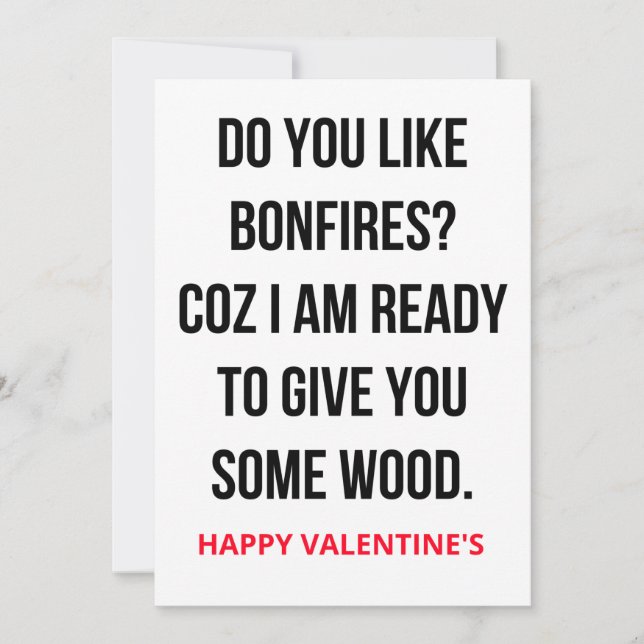 Funny Naughty Valentine's Day Card (Front)