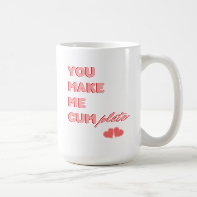 Funny Naughty Valentine's day gift Coffee Mug (Right)