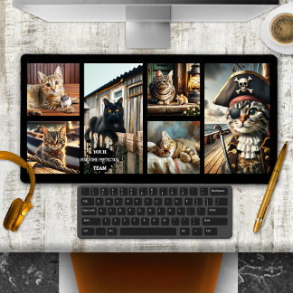 Funny Nautical Photo Grid Cat