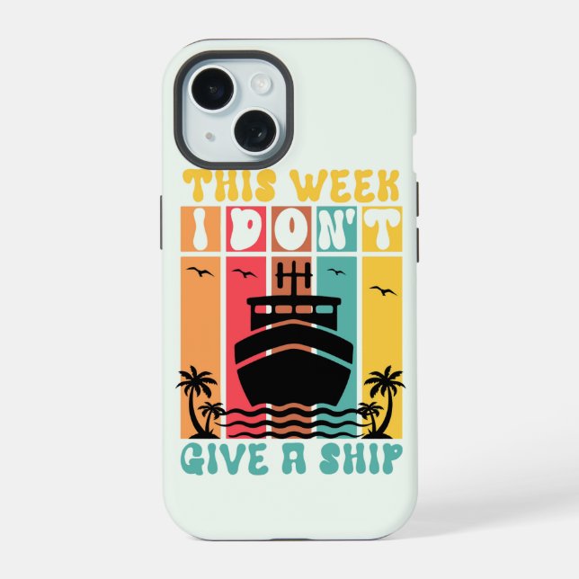 Funny Nautical Quote Gift iPhone 15 Case (Back)