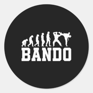 Funny Ndo Evolution Burmese Kickboxing  Classic Round Sticker