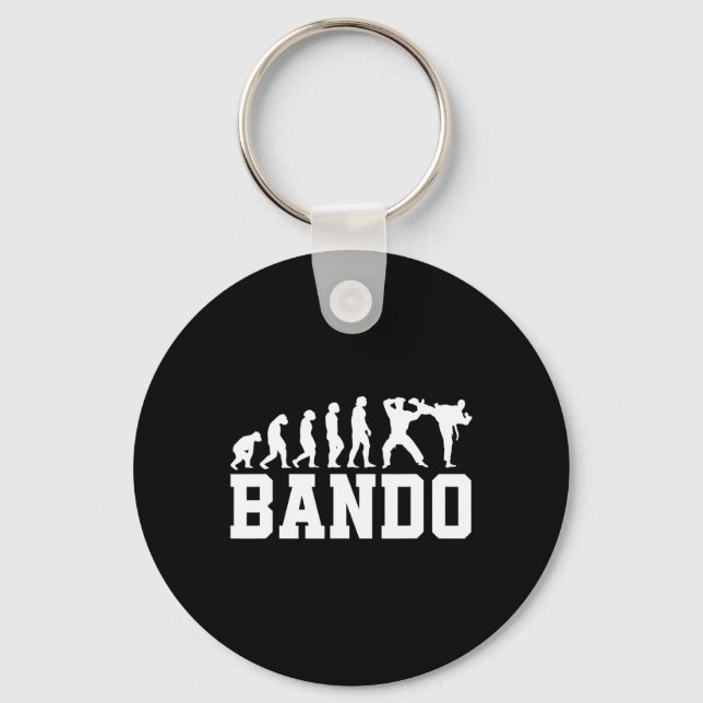 Funny Ndo Evolution Burmese Kickboxing  Keychain (Front)