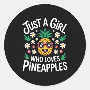 Funny Ne Design For Women Girls Fruit Ne Lover Classic Round Sticker