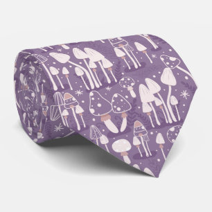 Funny Neck Tie with Mushroom Pattern