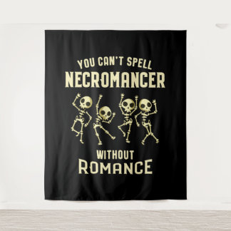 Funny Necromancer Dancing Skeletons Tapestry
