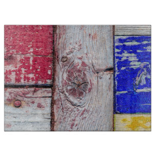 Funny Neoplasticism wooden art style Cutting Board