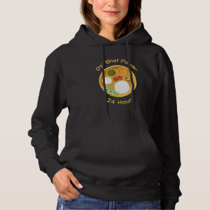 Funny Nepali Saying Dal Bhat Power 24 Hour Hoodie