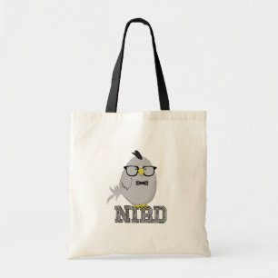 Funny Nerd Bird with Glasses   Cute Bird Pun Geek  Tote Bag
