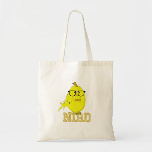 Funny Nerd Bird with Glasses   Cute Bird Pun Geek  Tote Bag