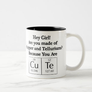 Funny Nerd Chat Up Line Two-Tone Coffee Mug