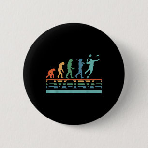Funny Nerdy Evolve Badminton Player Evolution Spor 2 Inch Round Button