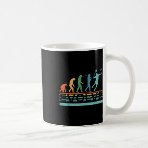 Funny Nerdy Evolve Badminton Player Evolution Spor Coffee Mug