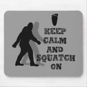 funny nerdy geek big foot sasquatch mouse pad
