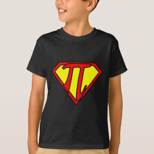 Funny Nerdy Math Nerd Super Pi Math Teacher Comic T-Shirt