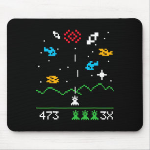 Funny Nerdy Vintage Astrospace Video Gamer Geek Gi Mouse Pad