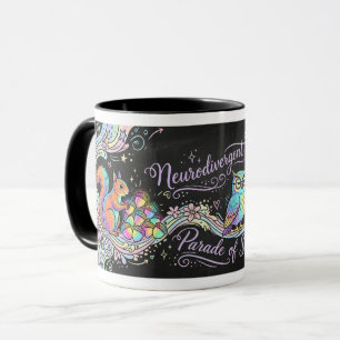 Funny Neurodivergent Parade Strengths ADHD Art Mug