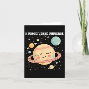 Funny Neurodiverse Universe Sped Teacher Autism Aw Card