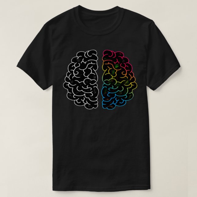 Funny Neuroscience Brain T-Shirt (Design Front)