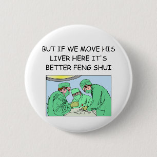 funny new age doctor joke 2 inch round button