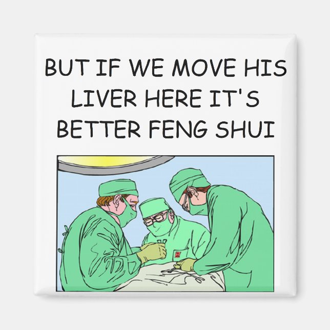 funny new age doctor joke magnet (Front)