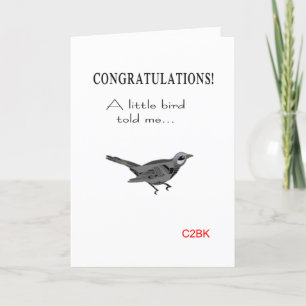 funny new baby congratulations thank you card