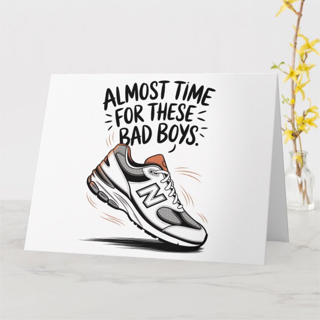 Funny New Balance Birthdays Father's Day New Dad  Card (Yellow Flower)