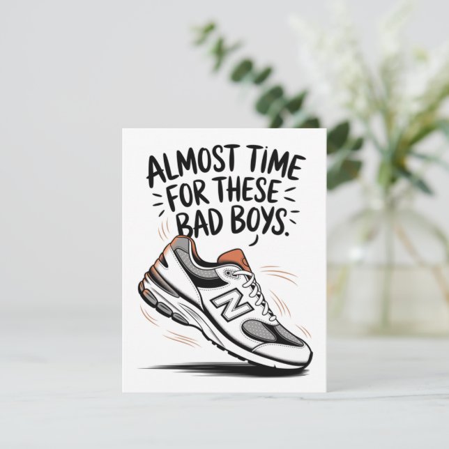 Funny New Balance Birthdays Father's Day New Dad  Holiday Card (Standing Front)