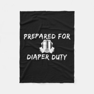 Funny New Dad Prepared For Diaper Duty Saying Quot Fleece Blanket