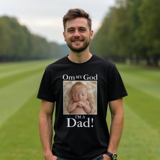 Funny New Dad Shirt – Custom Baby Photo Tee