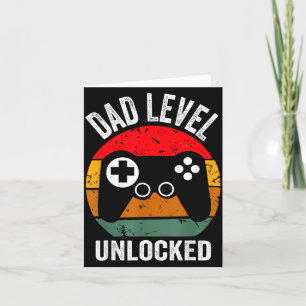 Funny New Dad Shirt Dad Level Unlocked Tee Shirt G Card