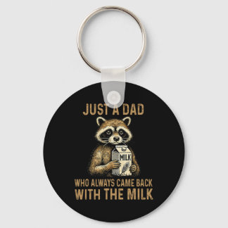 Funny New Dad Shirts With The Milk Fathers Day 1st Keychain