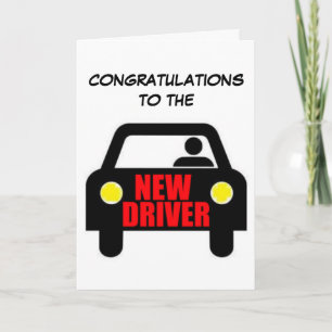Funny New Driver Quote Card
