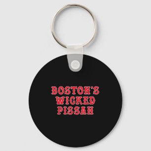 Funny New England Boston's Wicked Ah  Keychain