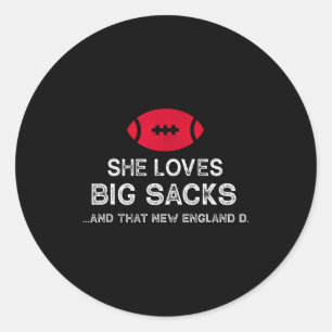 Funny New England Football Quote Men Women Gift  Classic Round Sticker