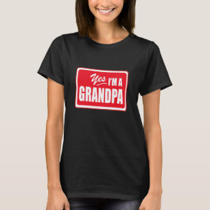 Funny New First Time Grandpa Granfather Grandparen T-Shirt