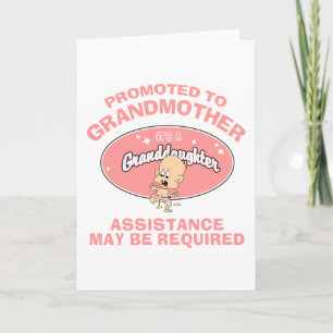 Funny New Grandmother New Granddaughter Card