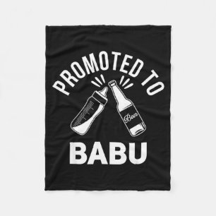 Funny New Grandpa Pregnancy Announcement Promoted Fleece Blanket