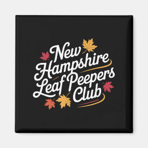 Funny New Hampshire Leaf Er's Club Autumn Fall Lea Magnet