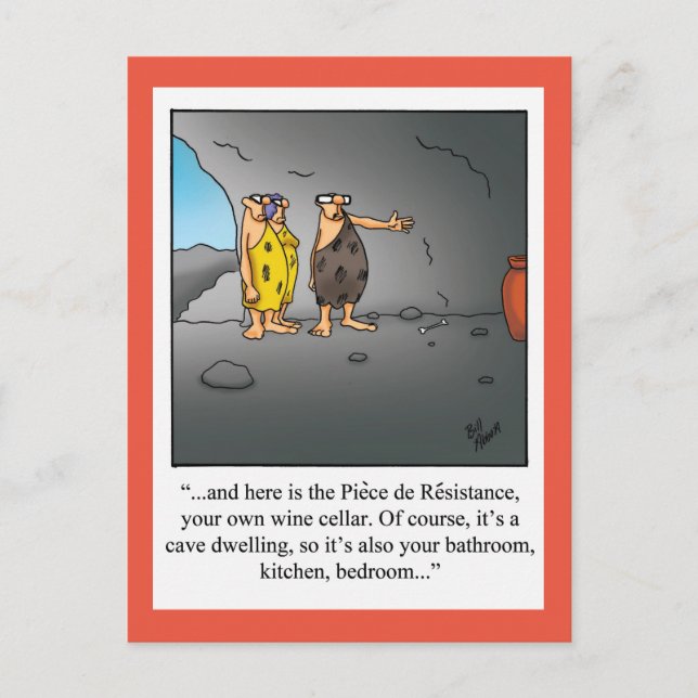 Funny New Home Faire-part carte postale (Devant)