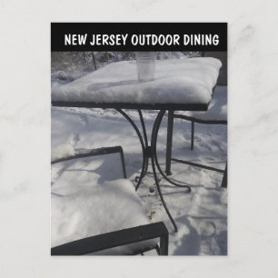FUNNY NEW JERSEY OUTDOOR DINING POSTCARDS