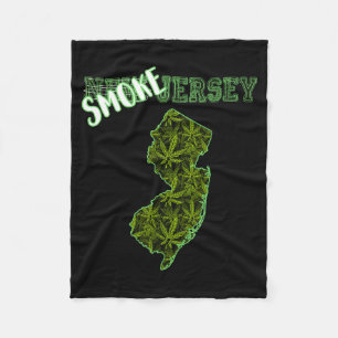 Funny New Jersey Weed Weed Culture Fleece Blanket