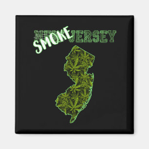 Funny New Jersey Weed Weed Culture Magnet