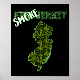 Funny New Jersey Weed Weed Culture  Poster