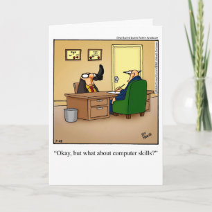 Funny New Job Félicitations Carte de voeux