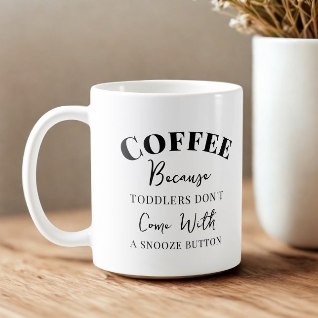 Funny New Mom Gift Modern Typography Mothers Day  Coffee Mug (Creator Uploaded)
