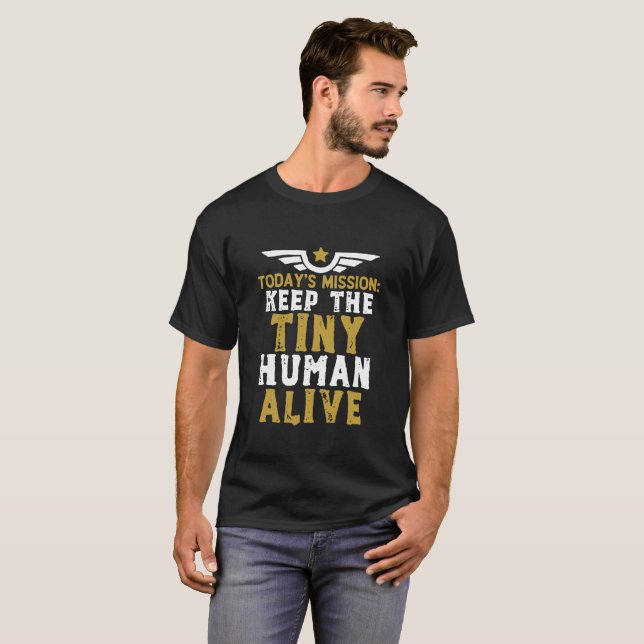Funny New Parents Army and Military Dad and Mom T-Shirt (Front Full)