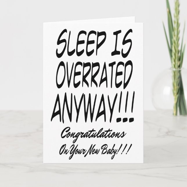 Funny New Parents Congratulation Card (Front)