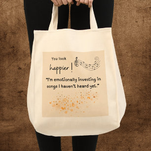 Funny new pop album meme tote bag