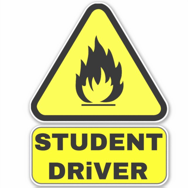 Funny New Student Driver (Caution Teen Drivers) (Front)