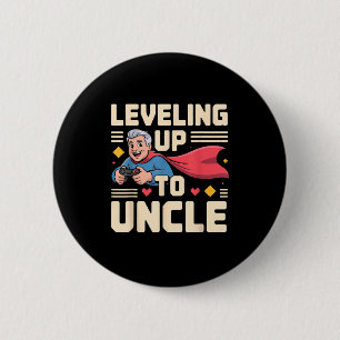 Funny New Uncle Art For Uncle Men From Nephew Niec 2 Inch Round Button